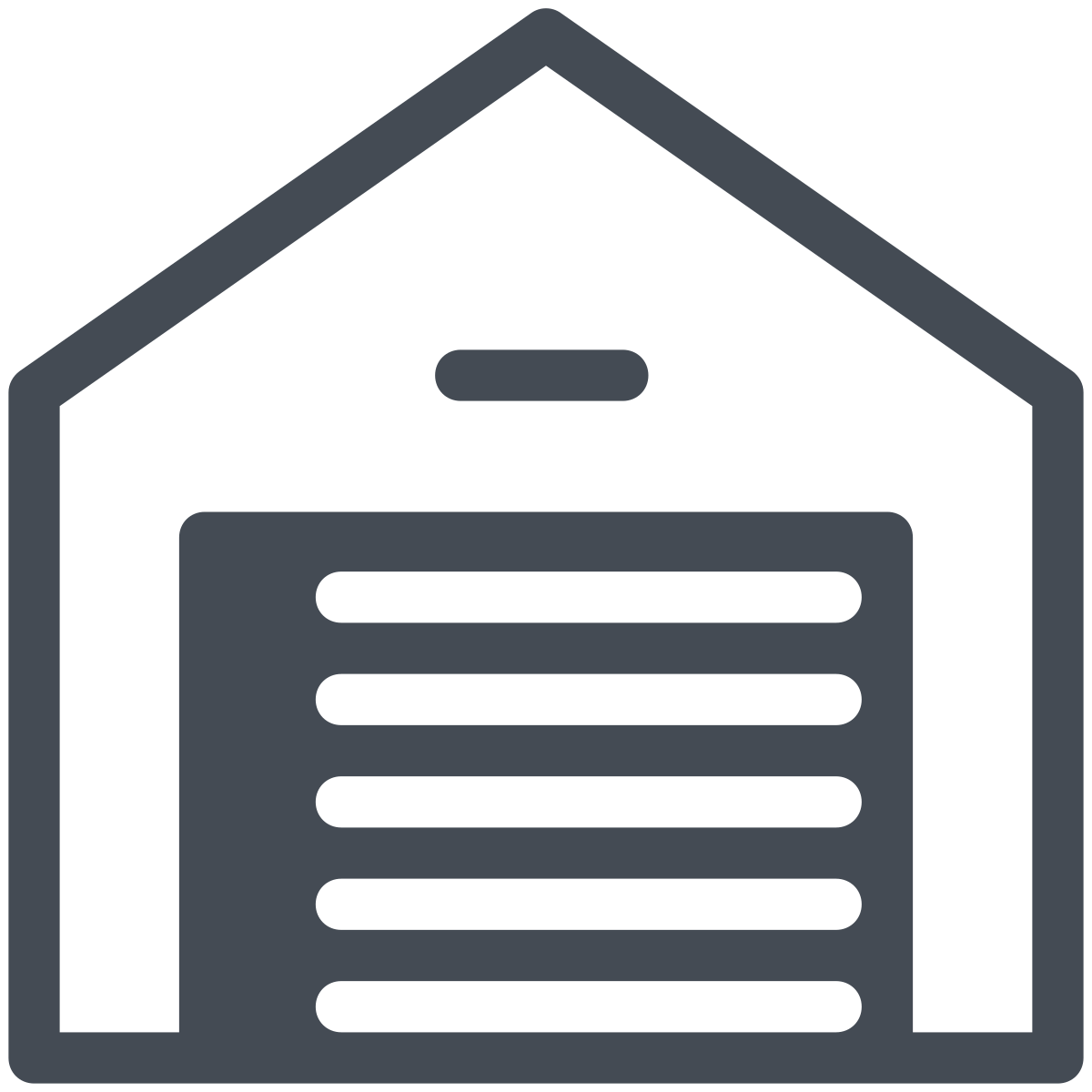 pastel color style garage door icon