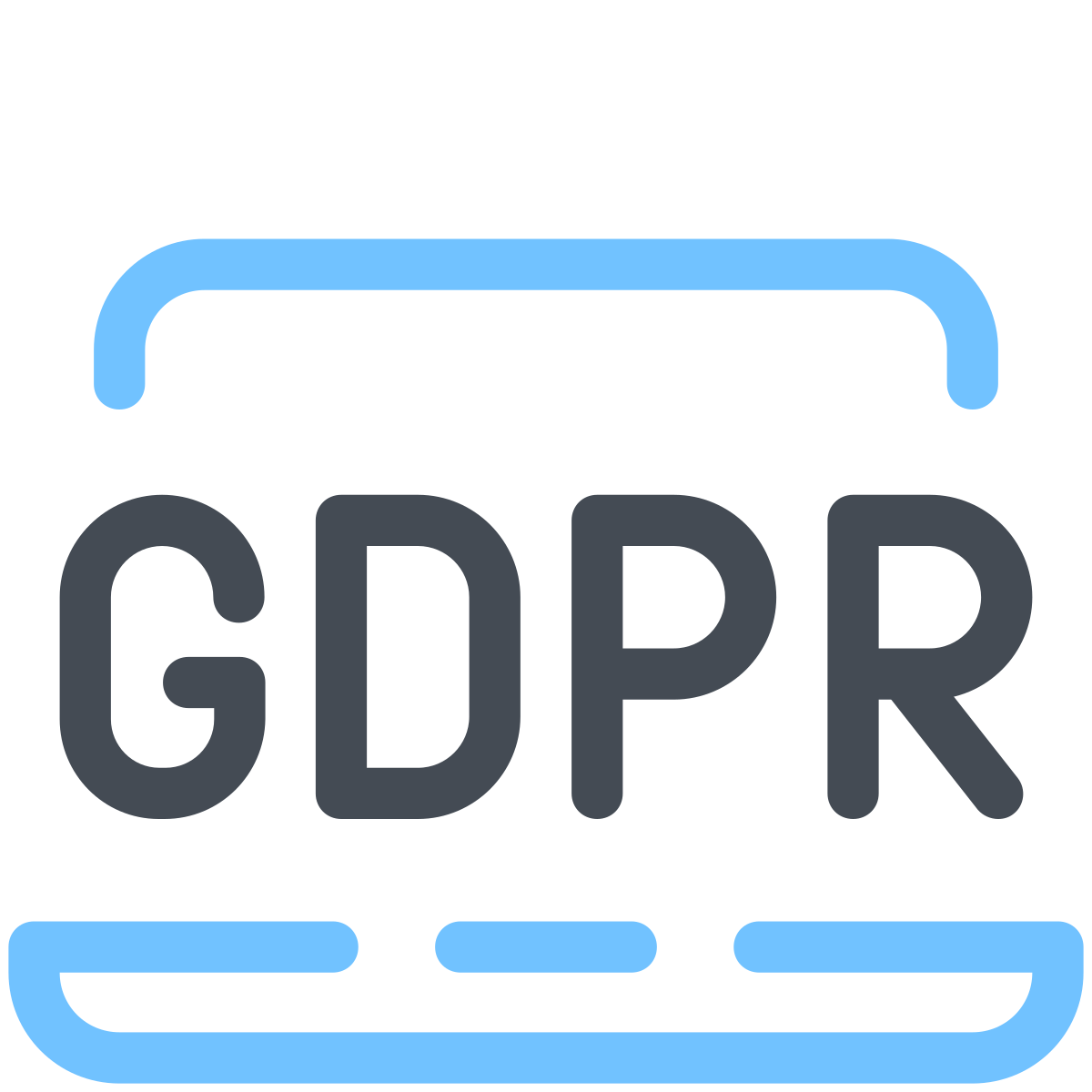 pastel color style gdpr laptop icon