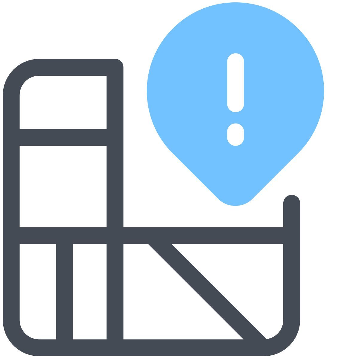 pastel color style gps 位置 icon