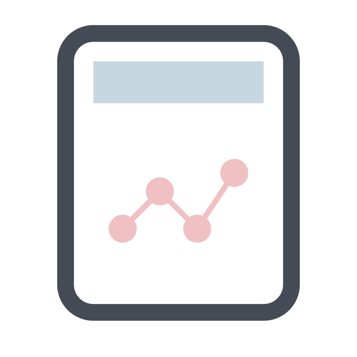 pastel color style 그래프 보고서 icon