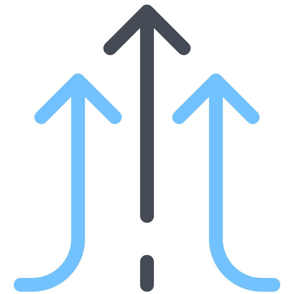 pastel color style wachstum icon