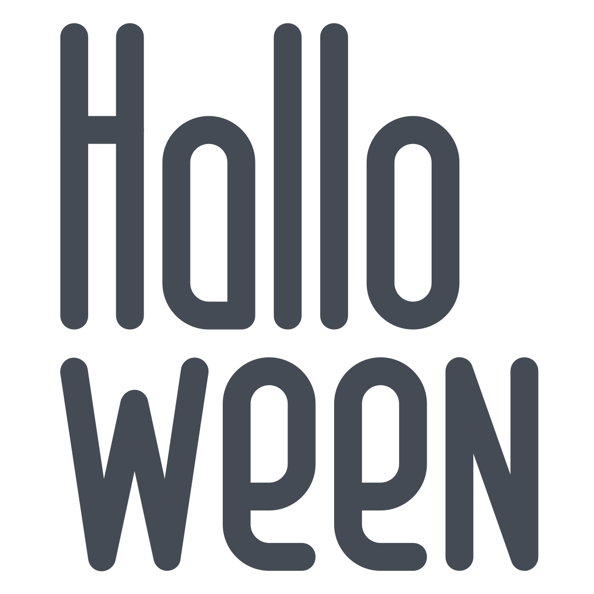 pastel color style halloween icon