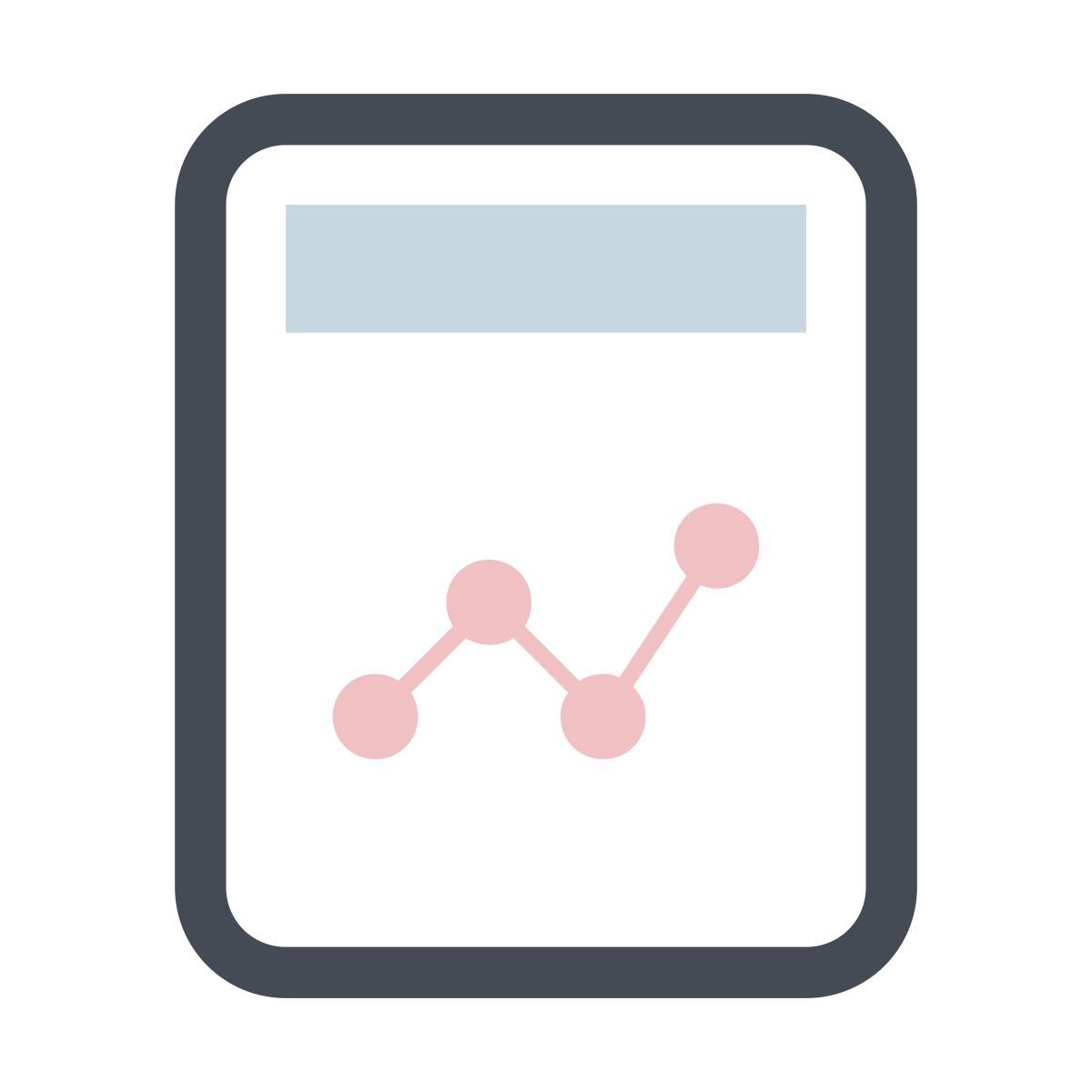 pastel color style health graph icon