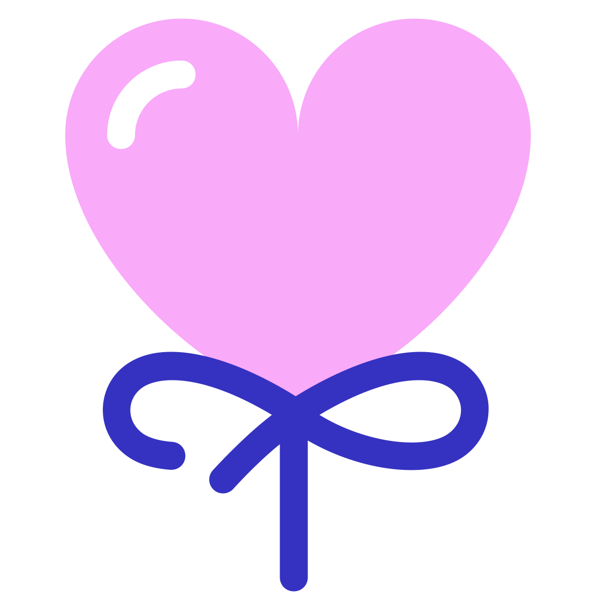pastel color style heart balloon  v3 icon