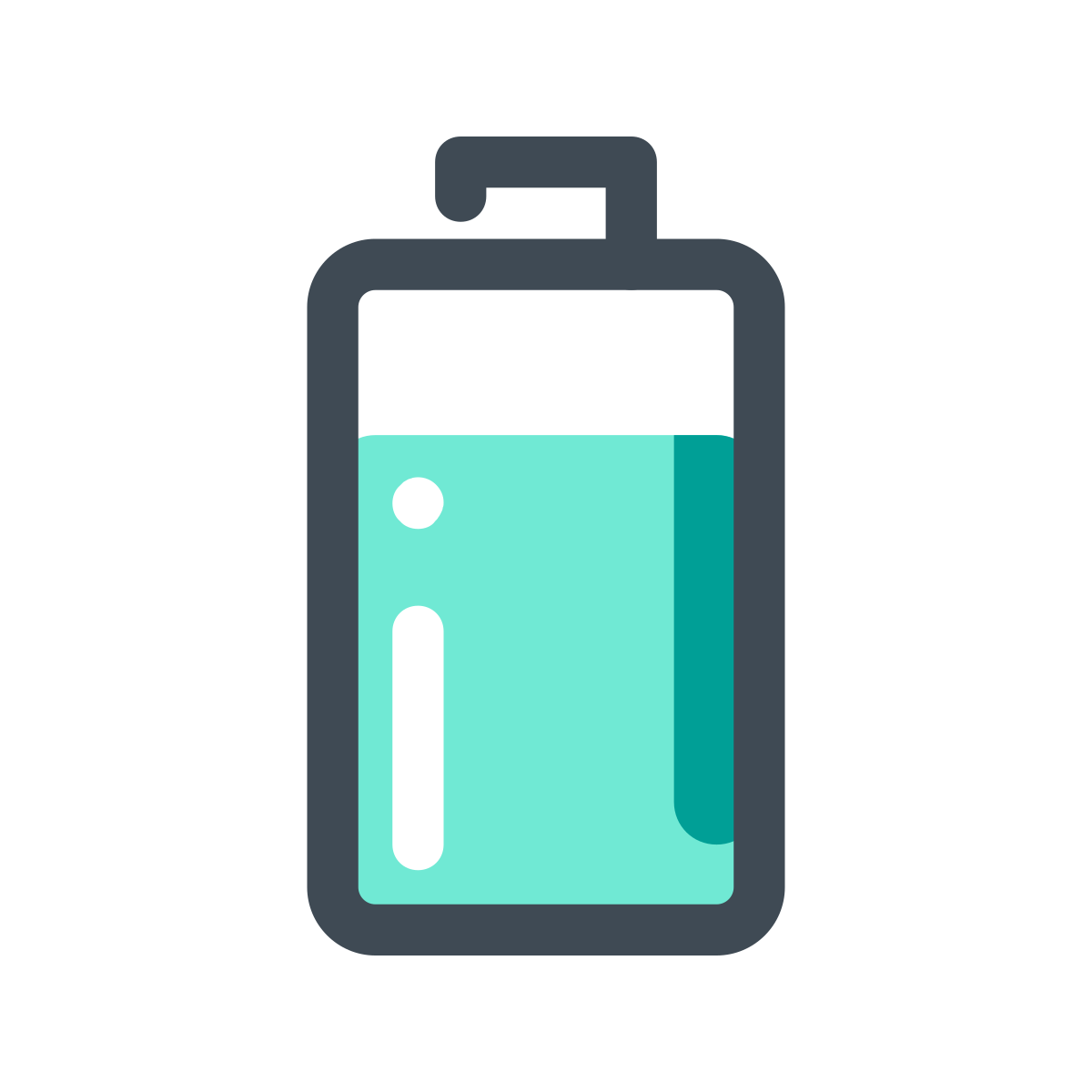 pastel color style high battery icon