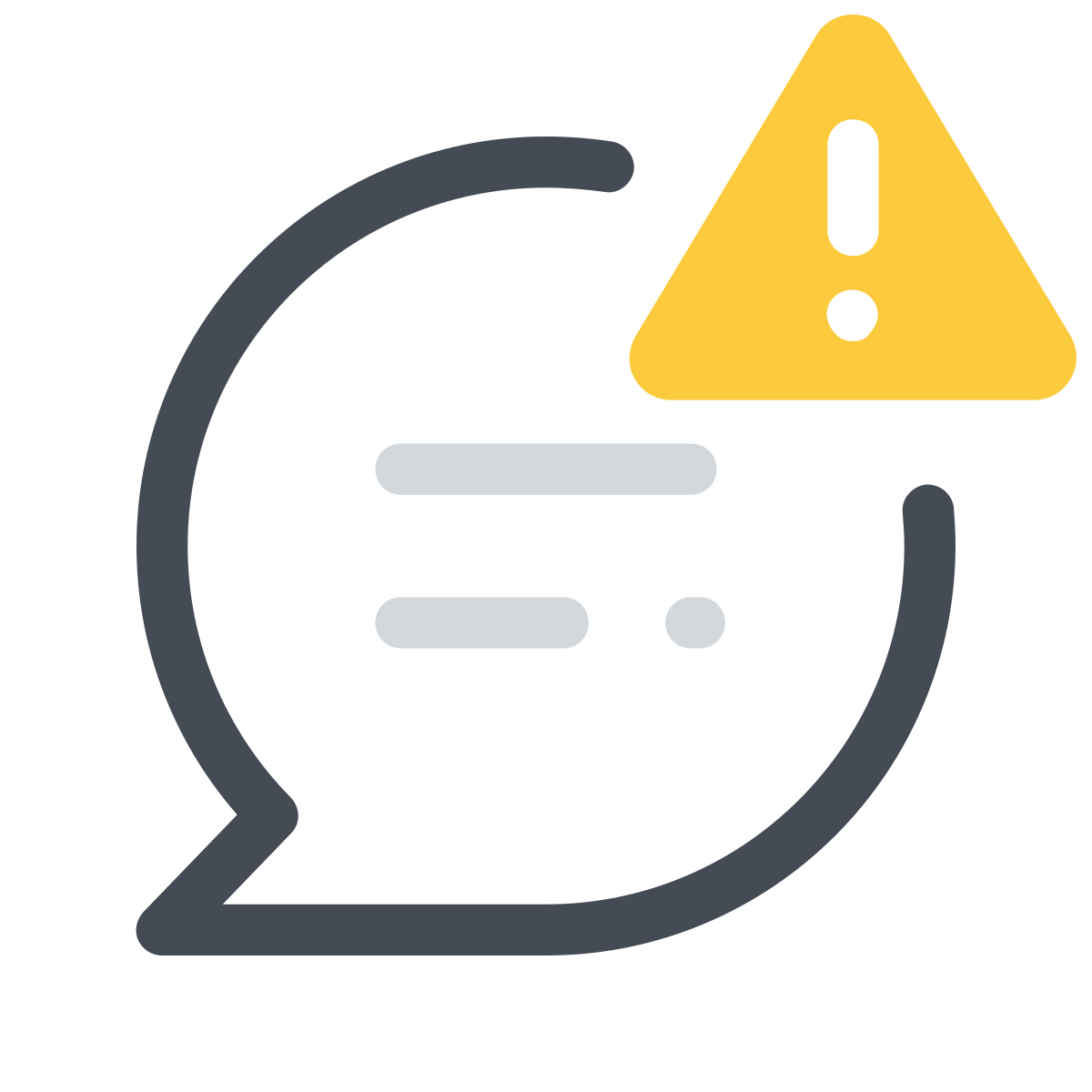 pastel color style high priority message icon