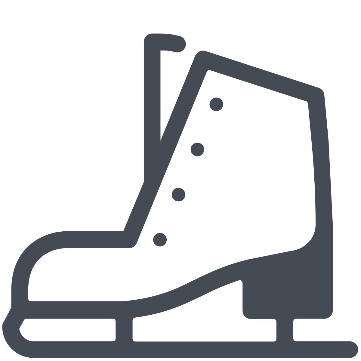 pastel color style pattinaggio sul ghiaccio icon