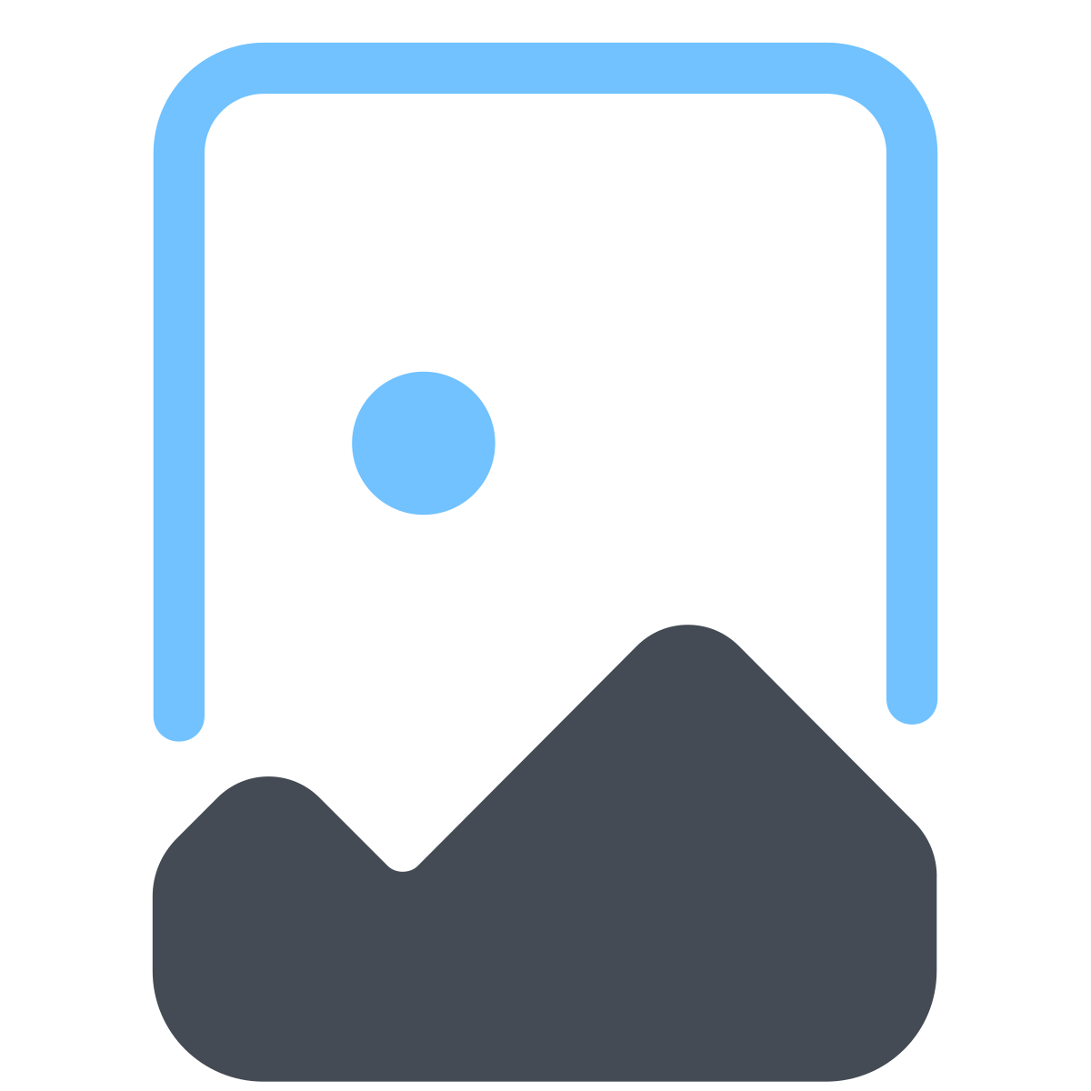 pastel color style image document icon