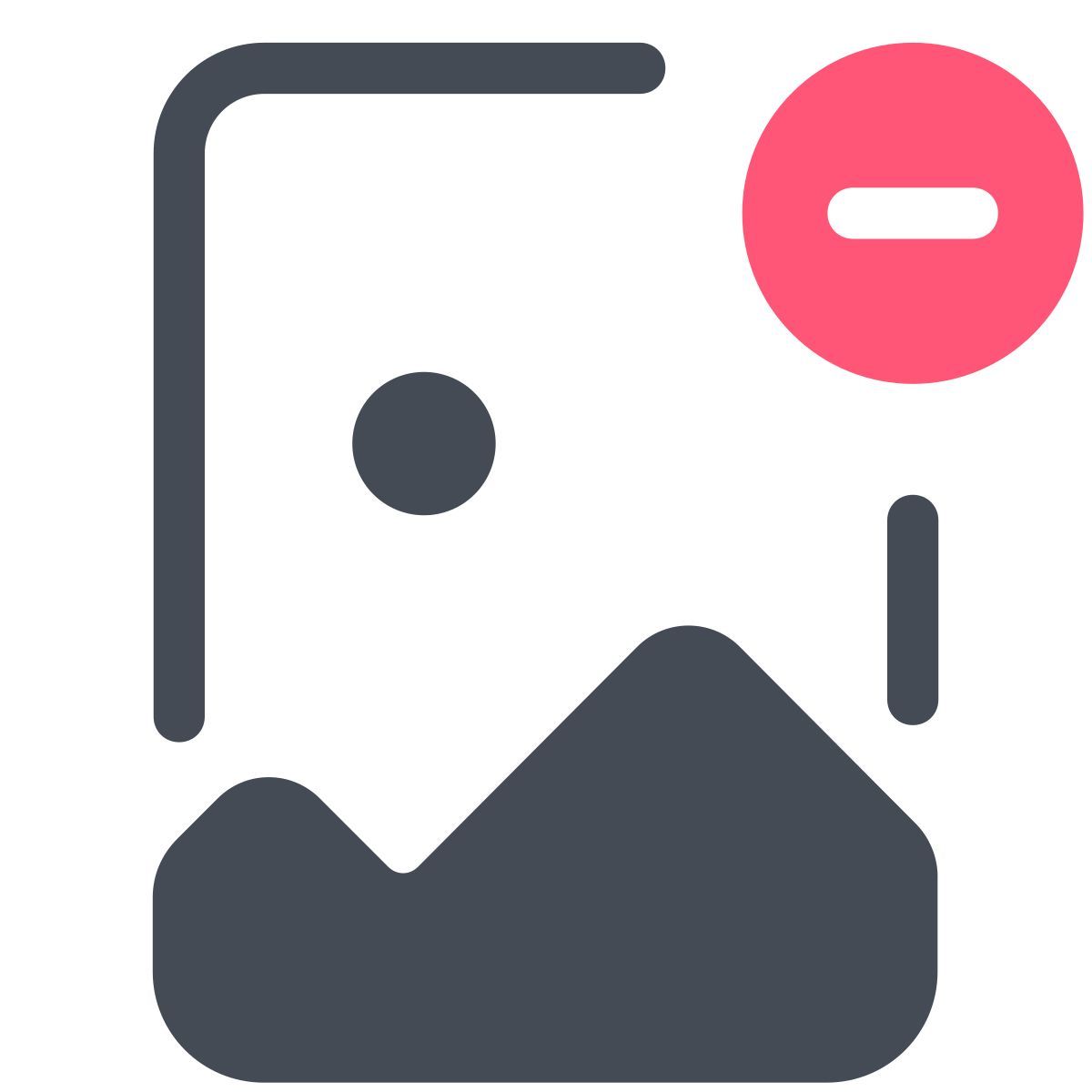 pastel color style 图像文件删除 icon