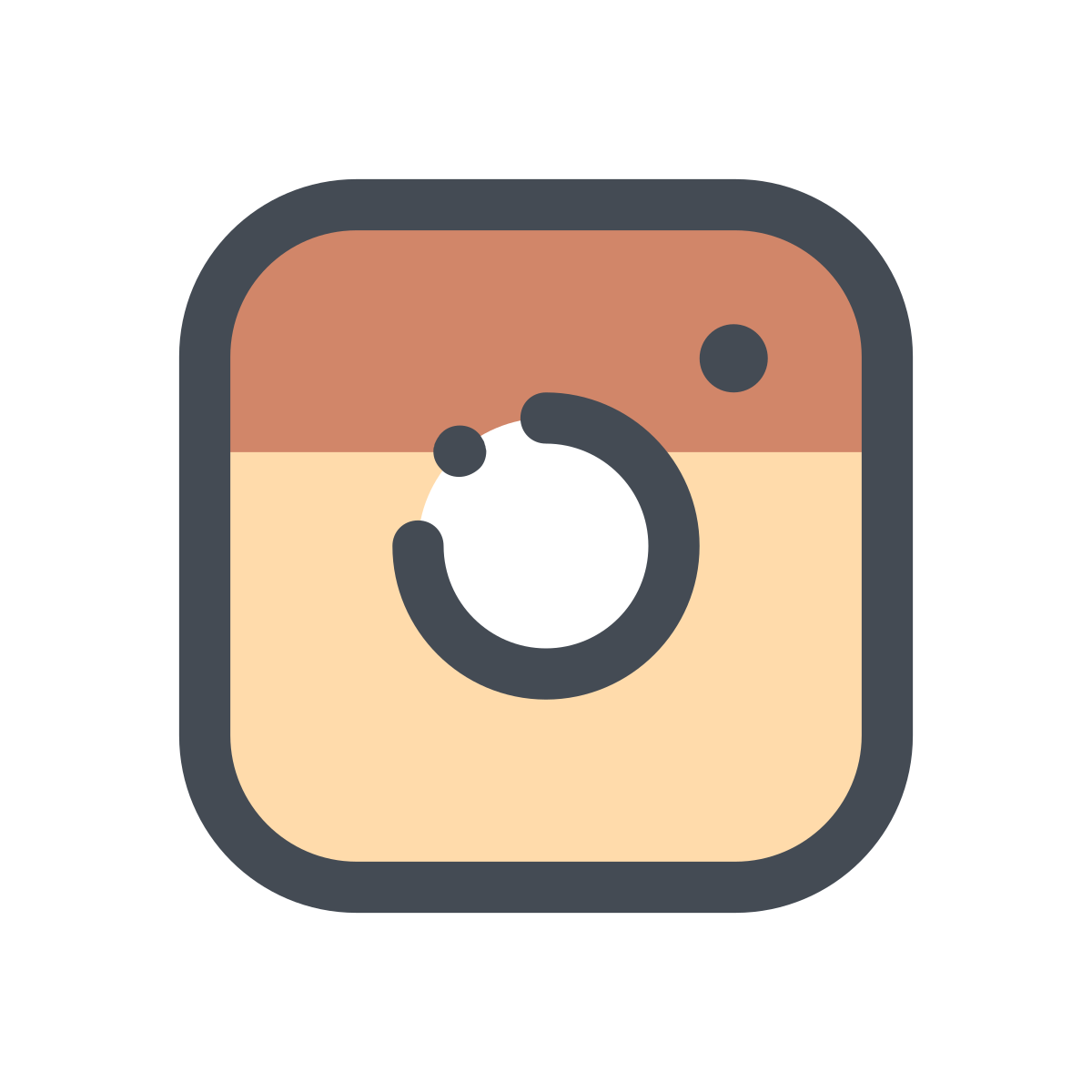 pastel color style instagram icon