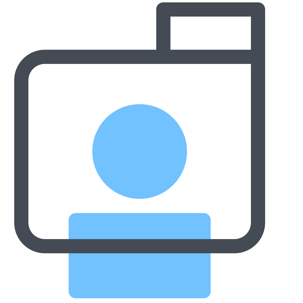 pastel color style instant camera icon