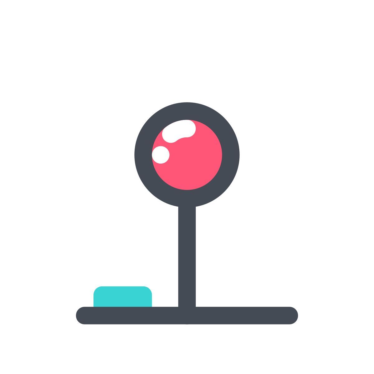 pastel color style manette icon