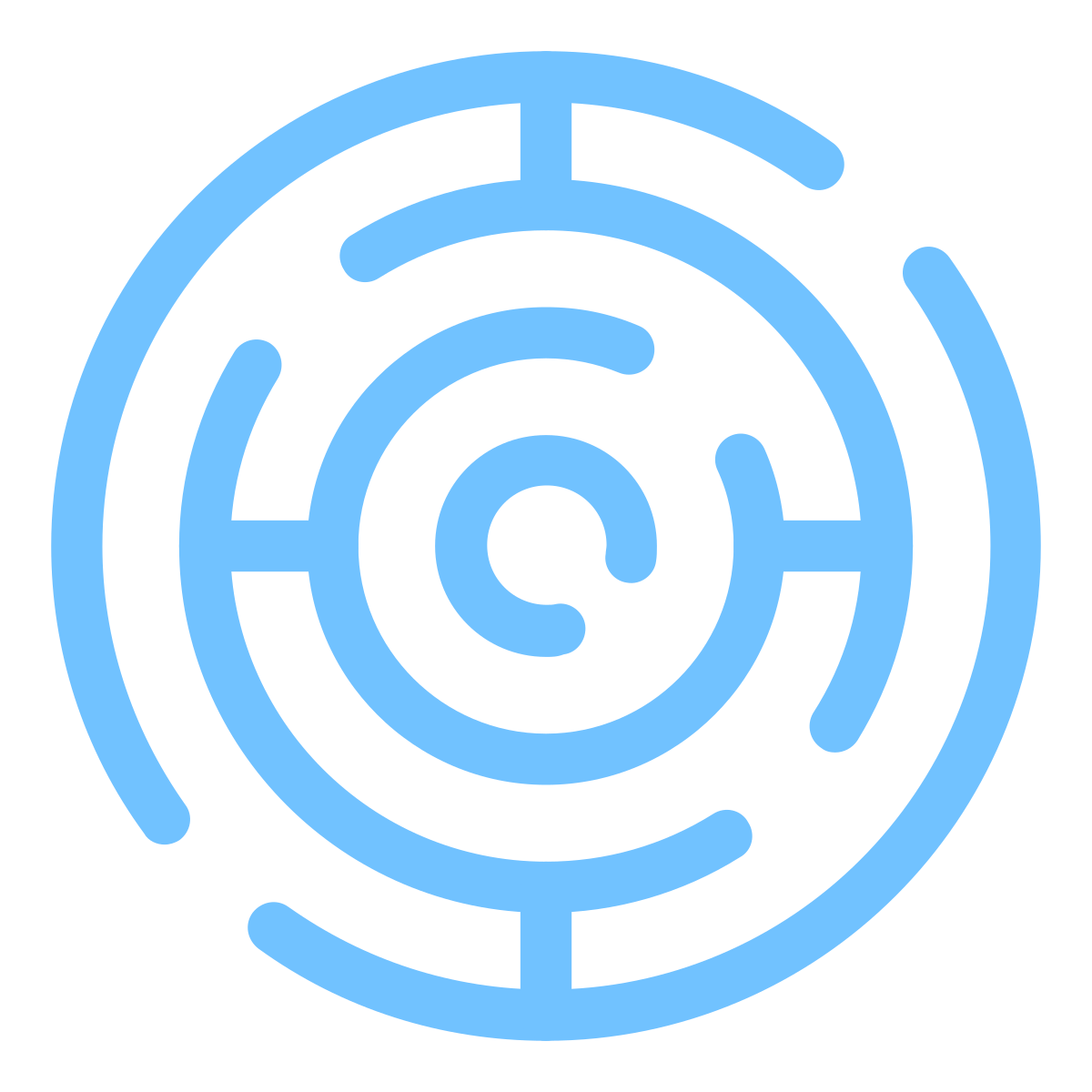 pastel color style labyrinth icon
