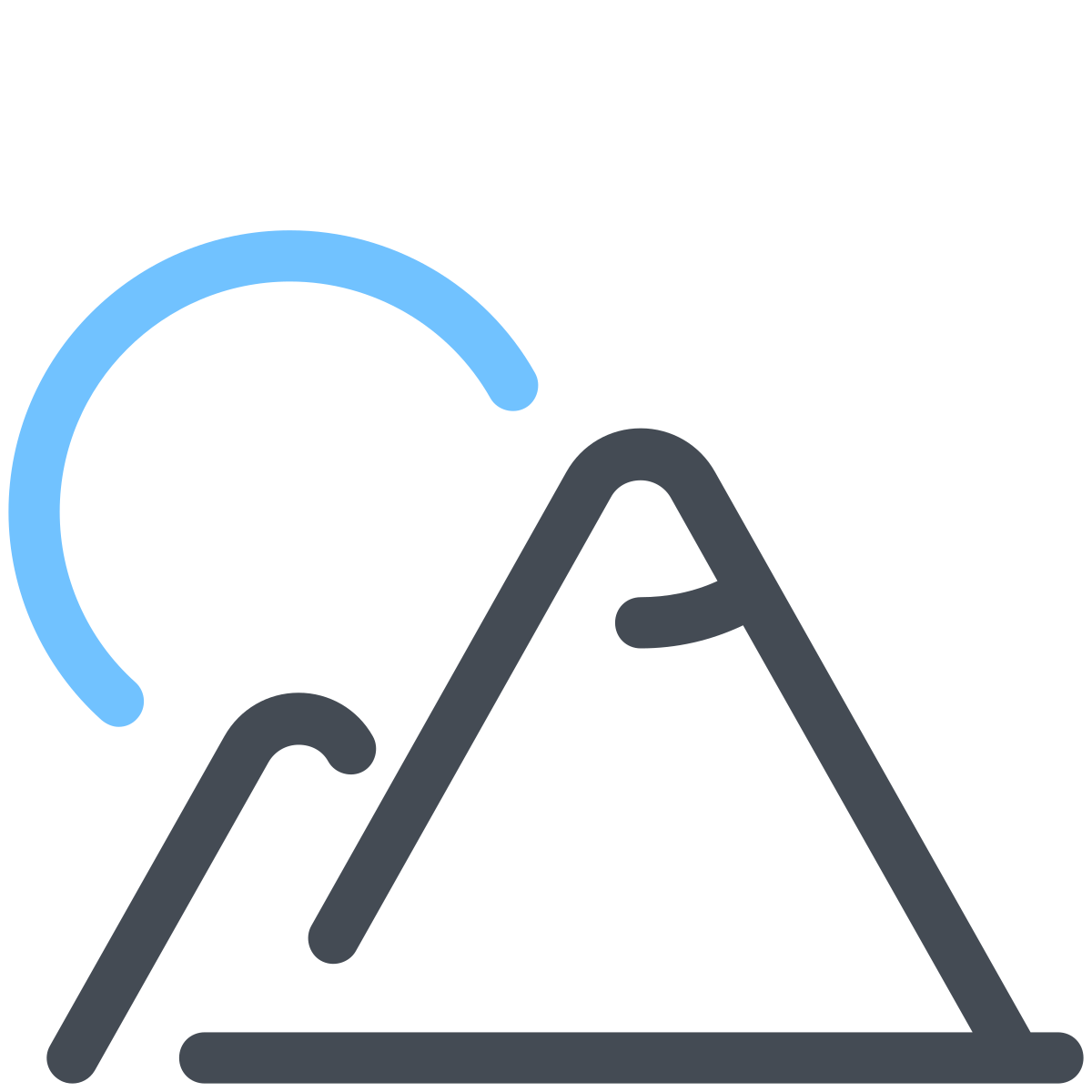 pastel color style landscape icon