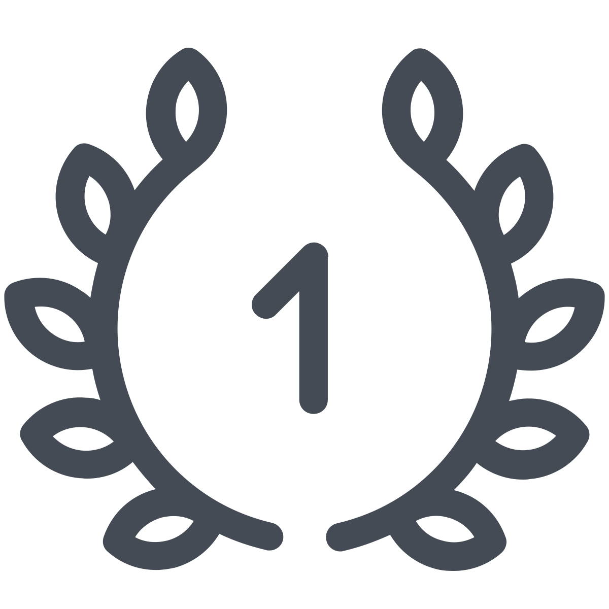 pastel color style laurel wreath  v1 icon