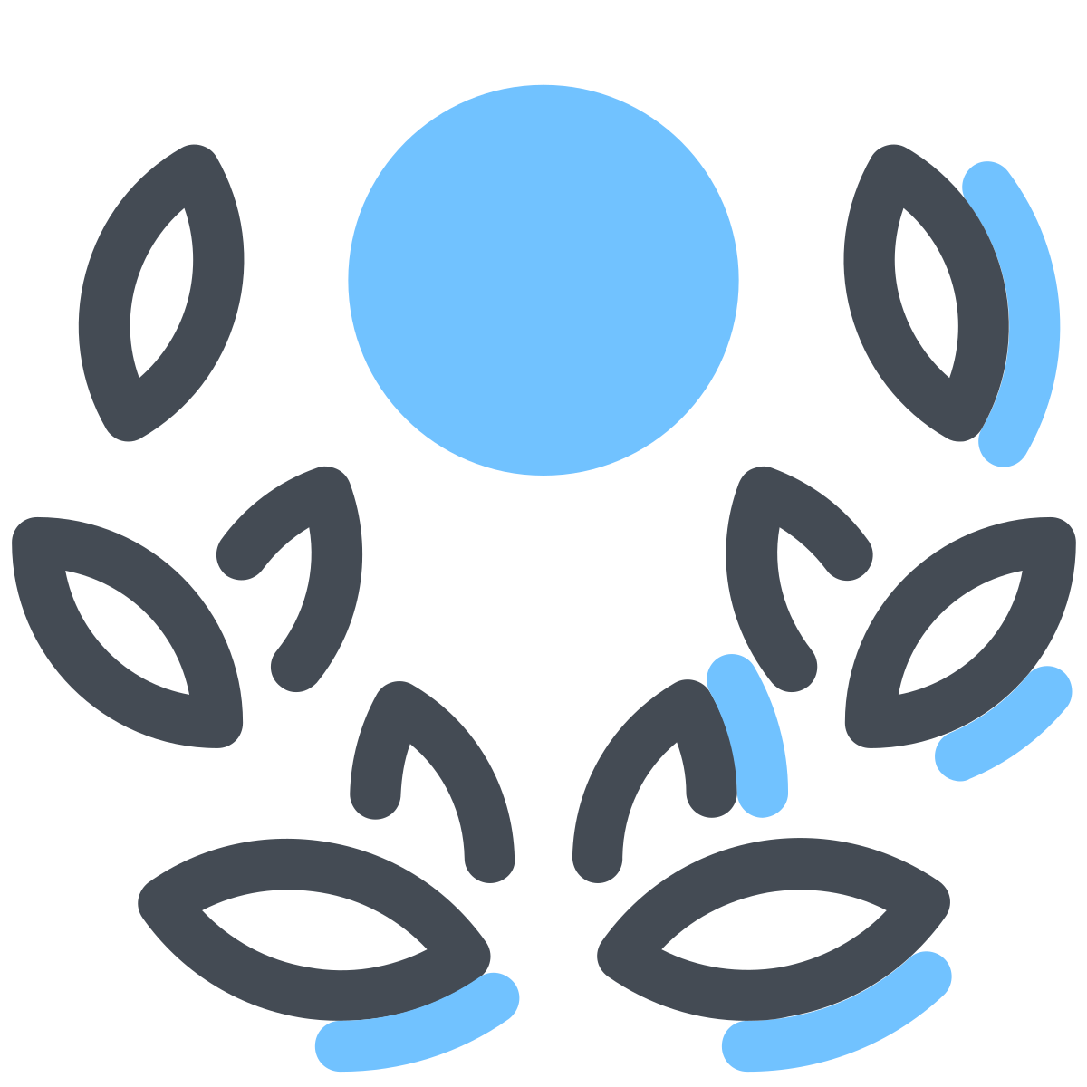 pastel color style laurel wreath  v2 icon