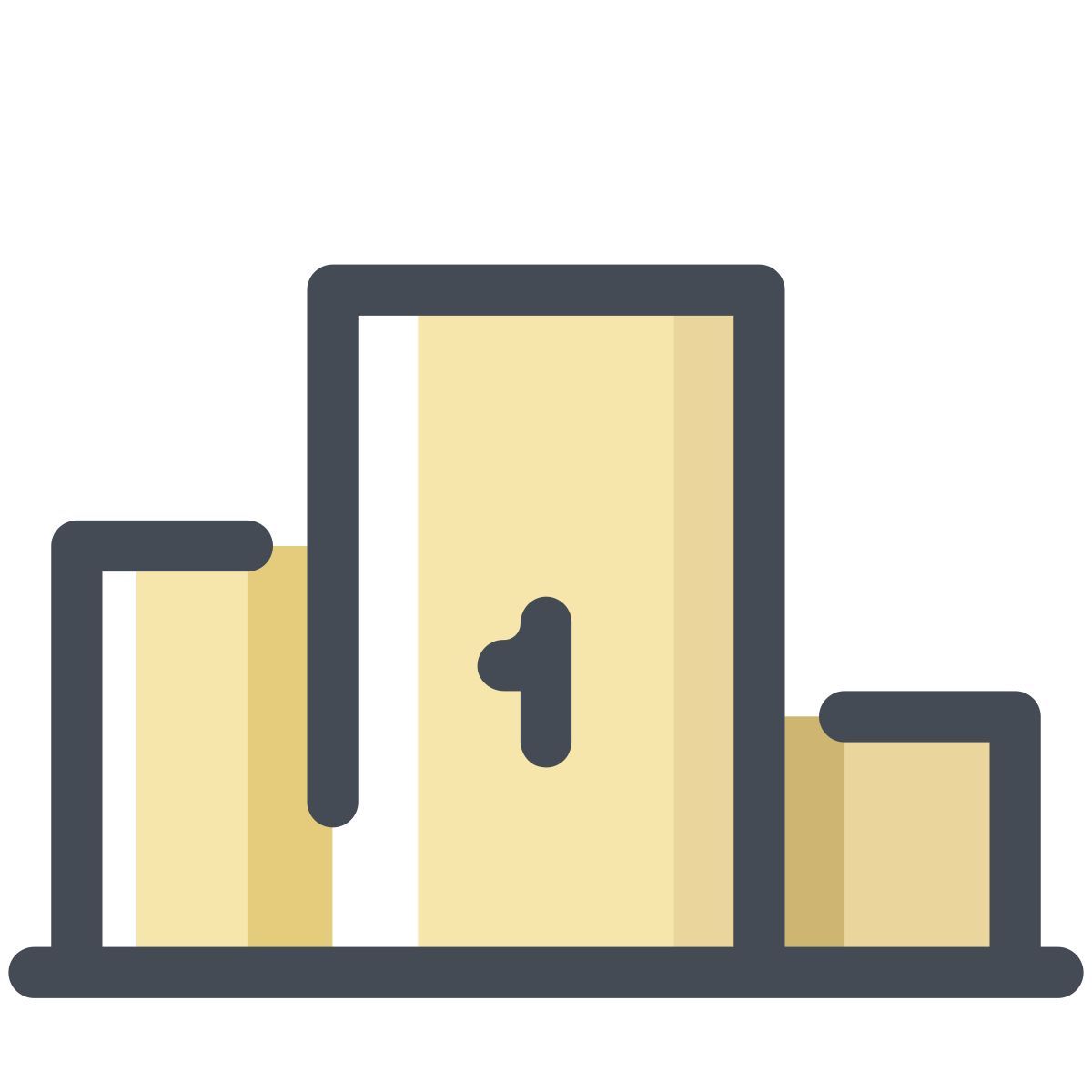 pastel color style pódio icon