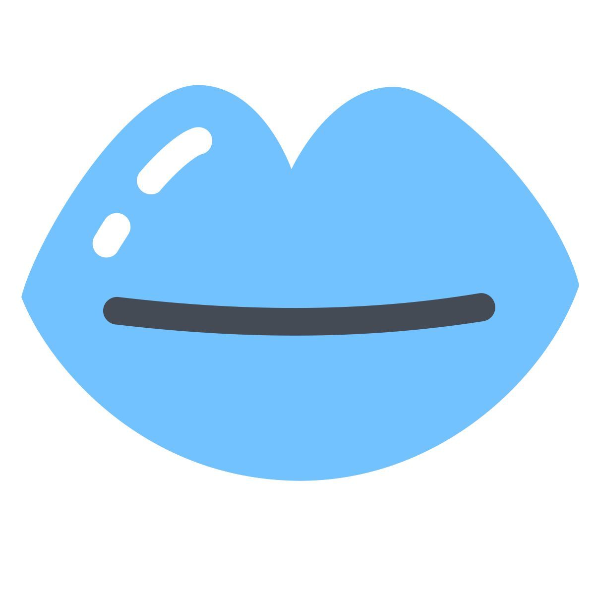 pastel color style 입술 icon