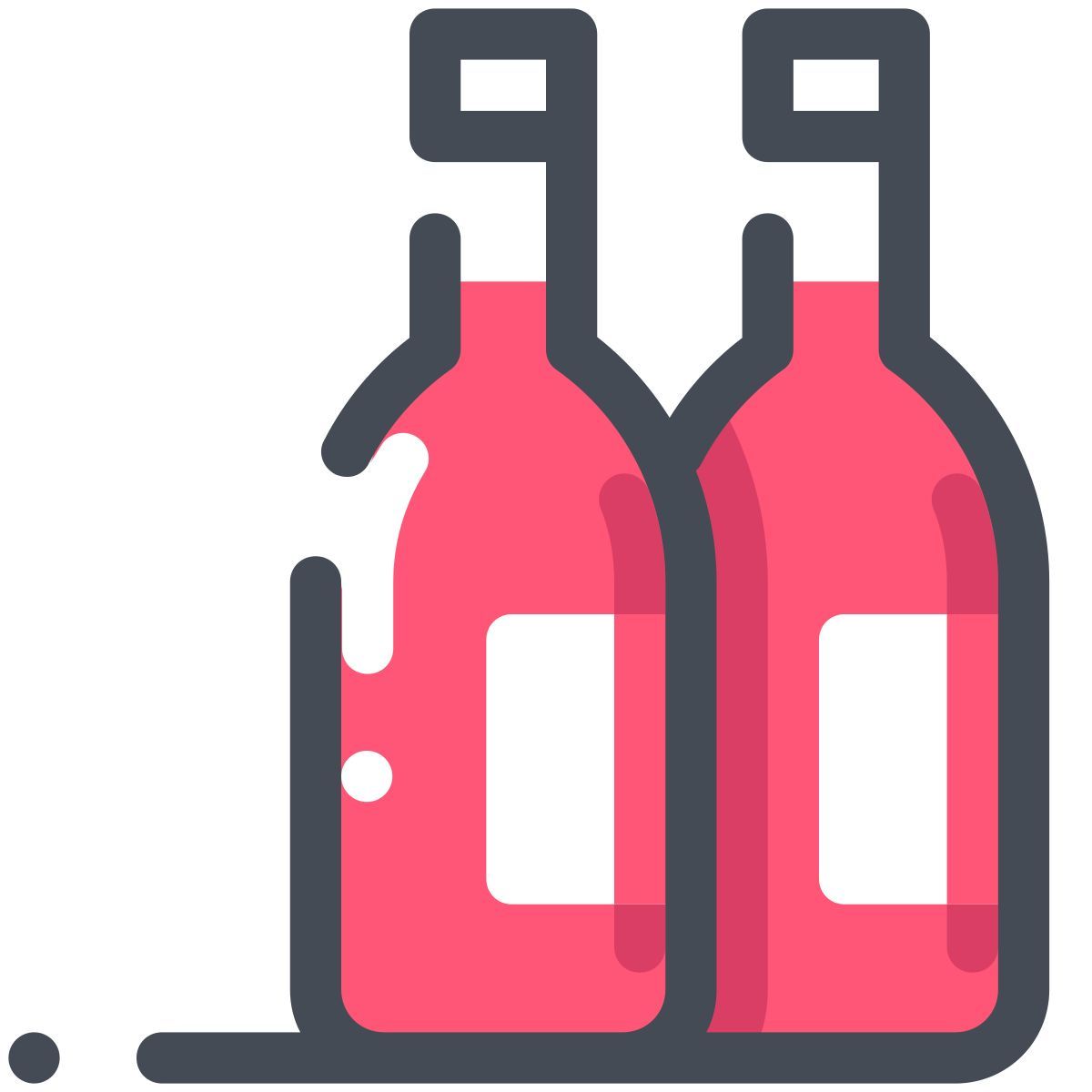 pastel color style estante de licor icon