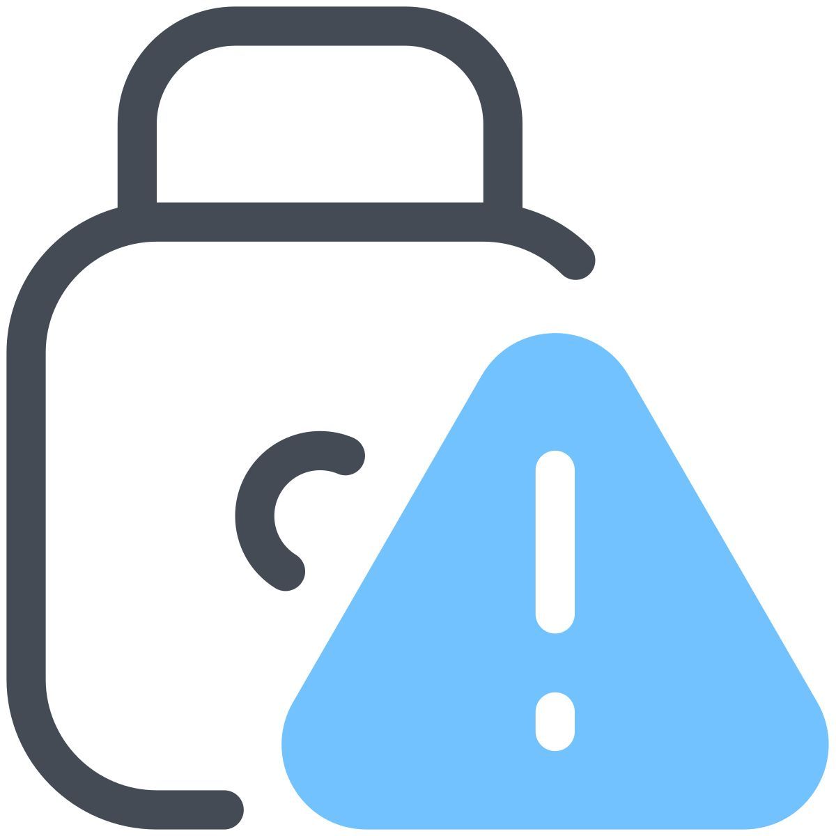 pastel color style error de bloqueo icon