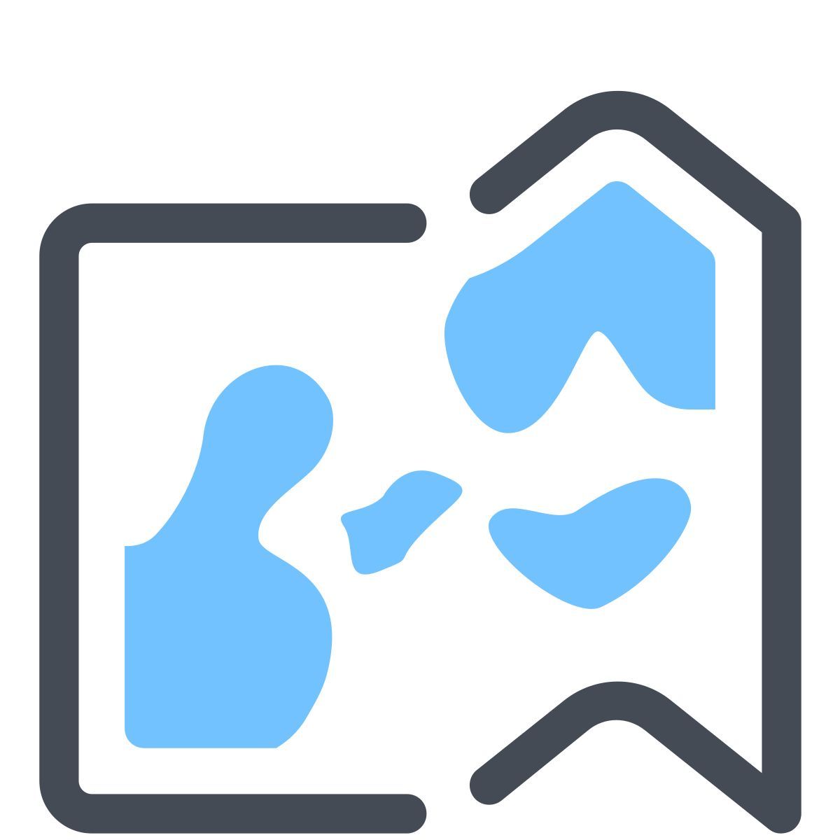 pastel color style mappa icon