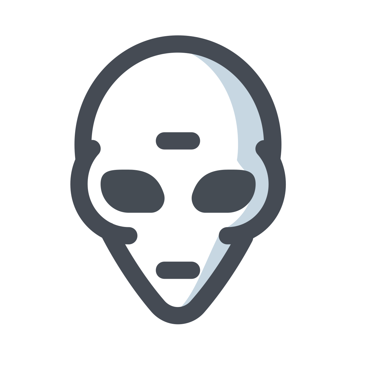 pastel color style martian icon