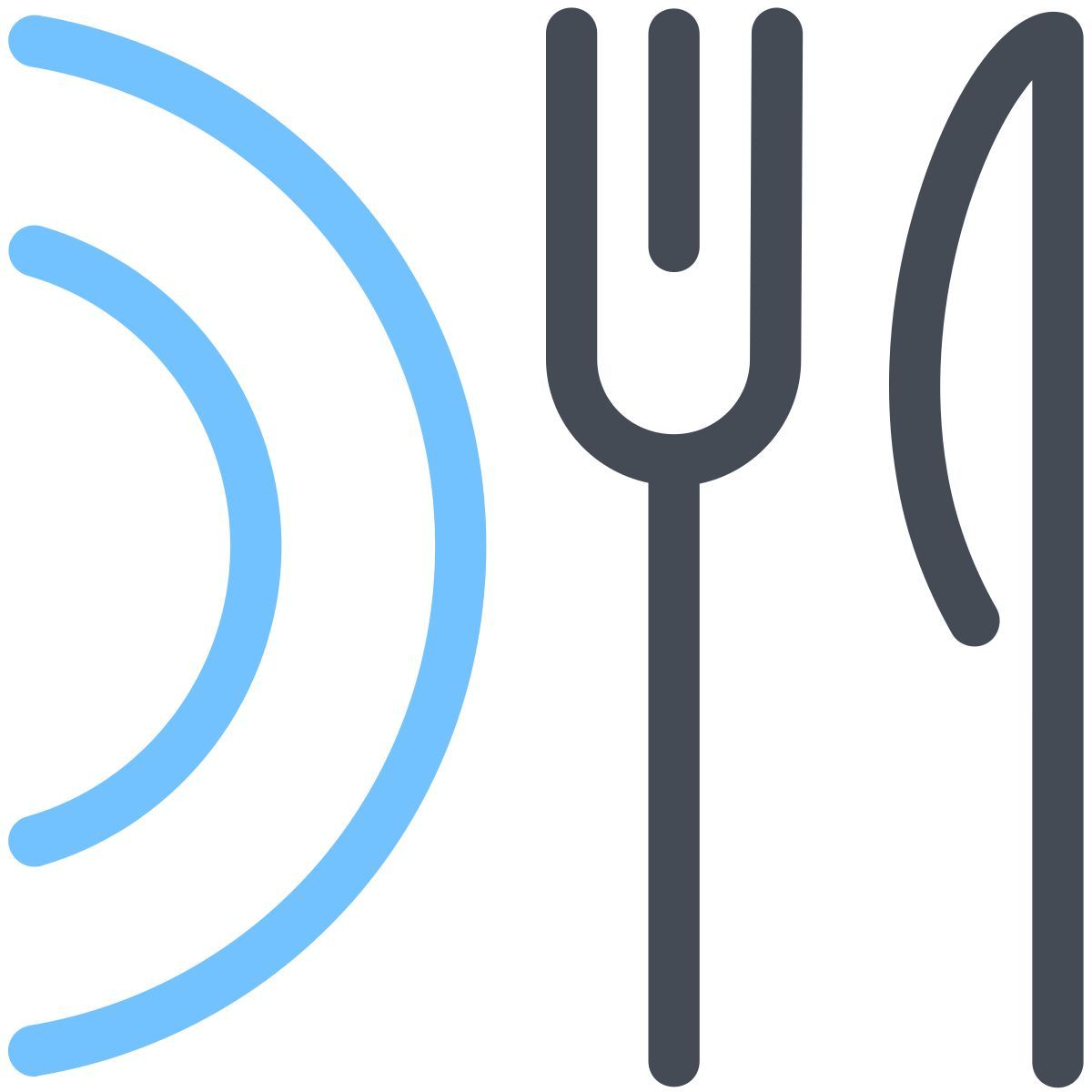 pastel color style meal icon