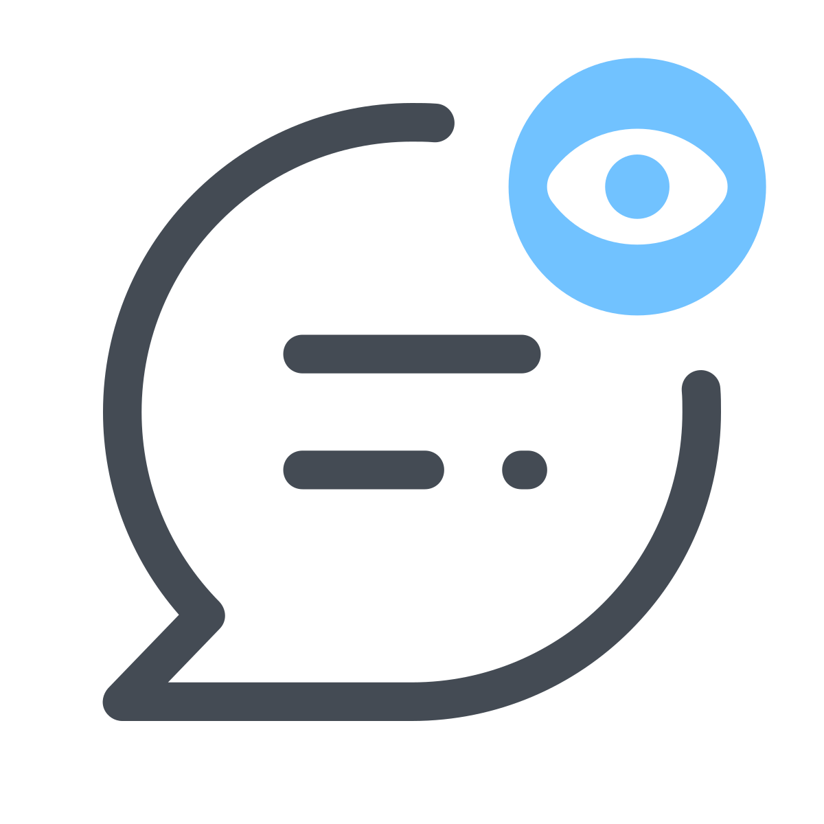 pastel color style message preview icon