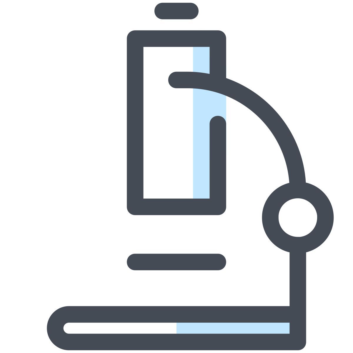 pastel color style 현미경 icon