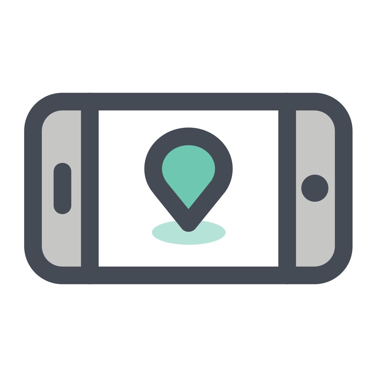 pastel color style mobiler navigator icon