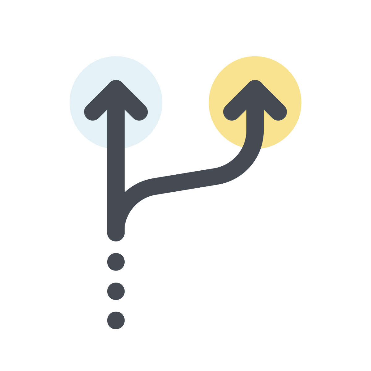 pastel color style multicast icon