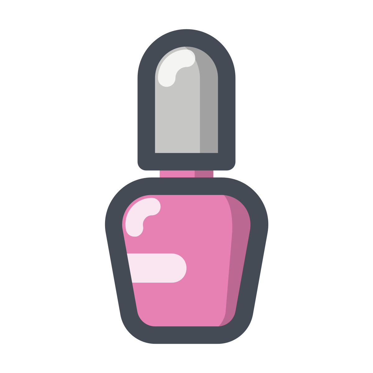 pastel color style nail polish icon