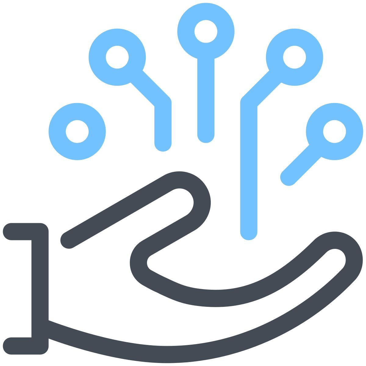 pastel color style digitale icon