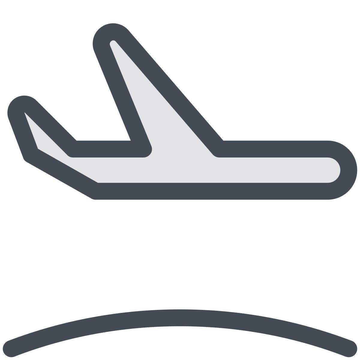 pastel color style vôo direto icon