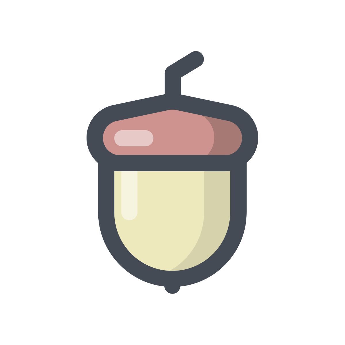 pastel color style 너트 icon