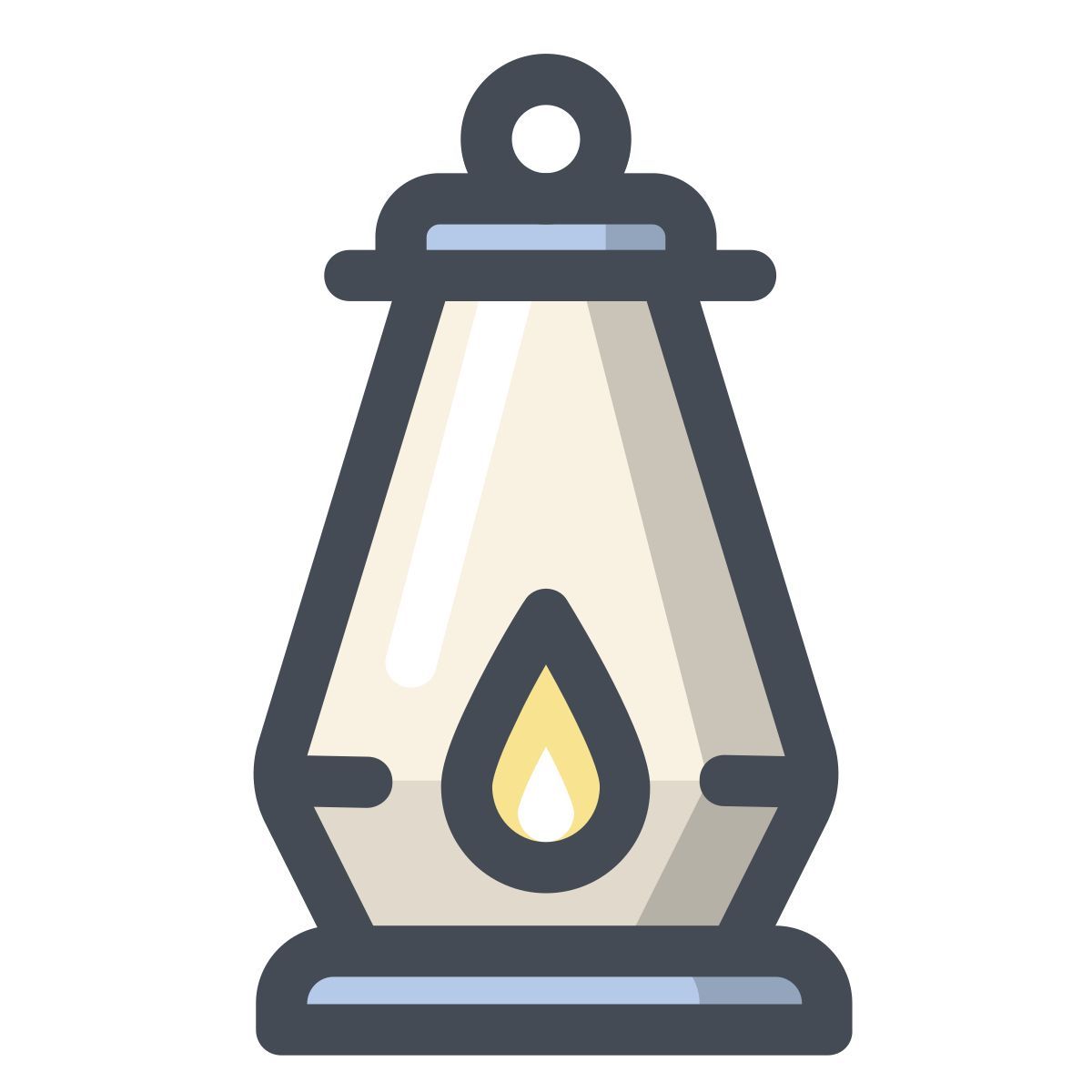 pastel color style lâmpada de óleo icon