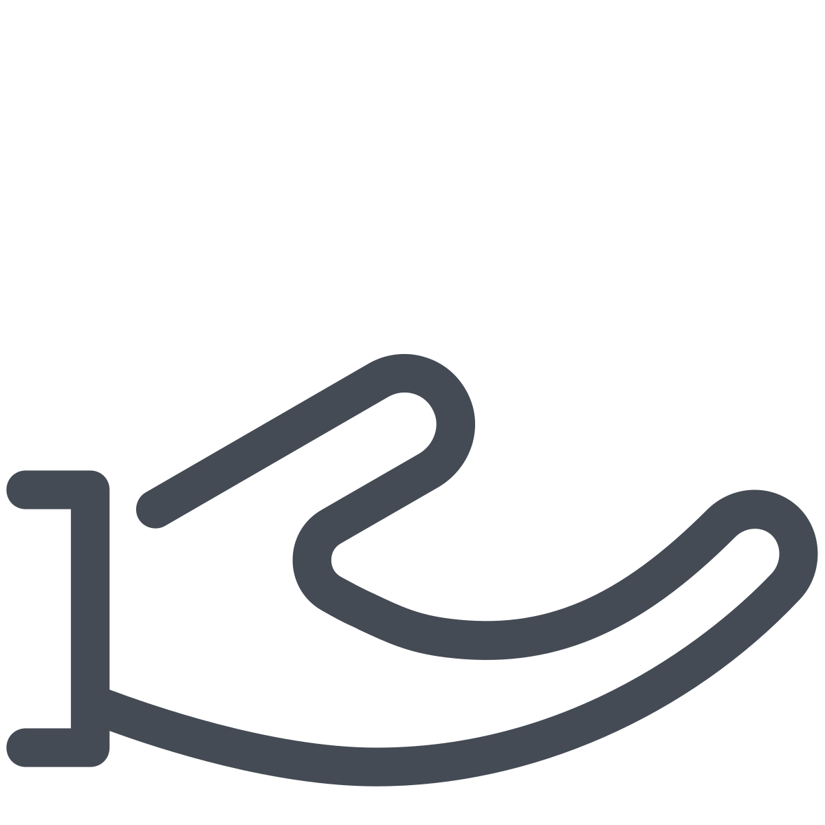pastel color style ok hand 2 icon