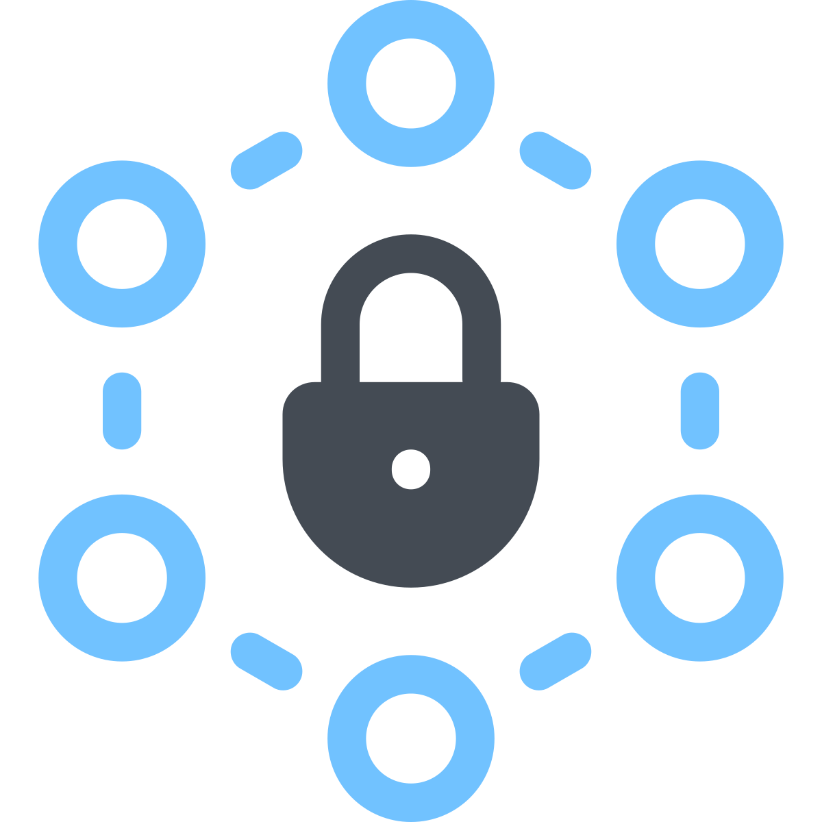 pastel color style omnichannel 1 icon