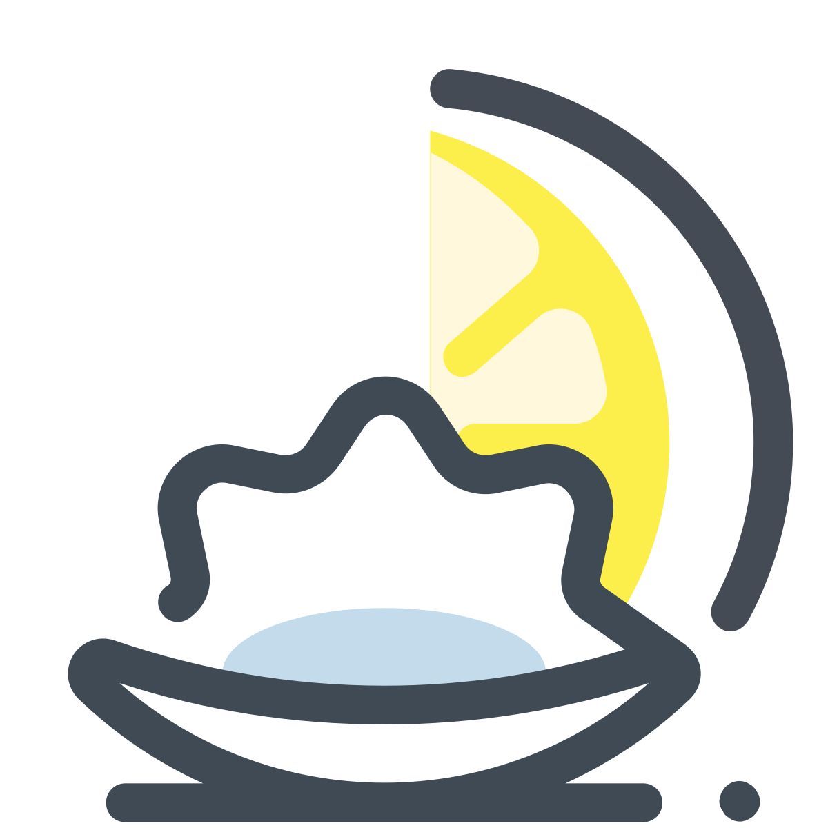 pastel color style huîtres au citron icon