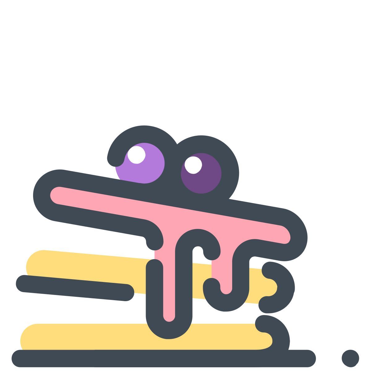 pastel color style panqueques icon