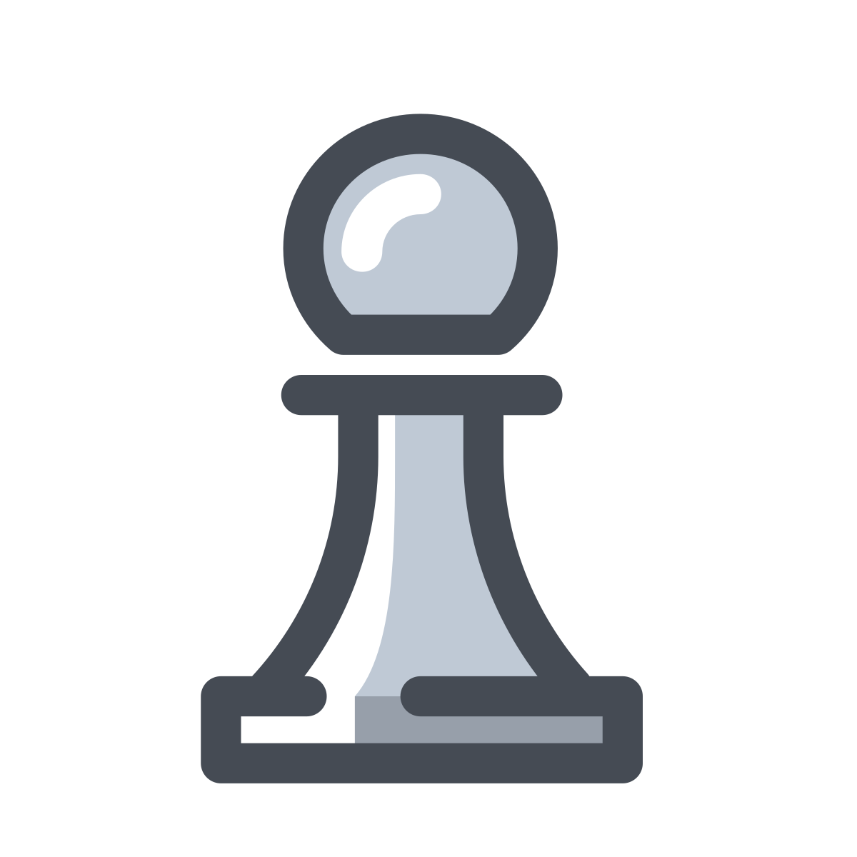 pastel color style pawn icon