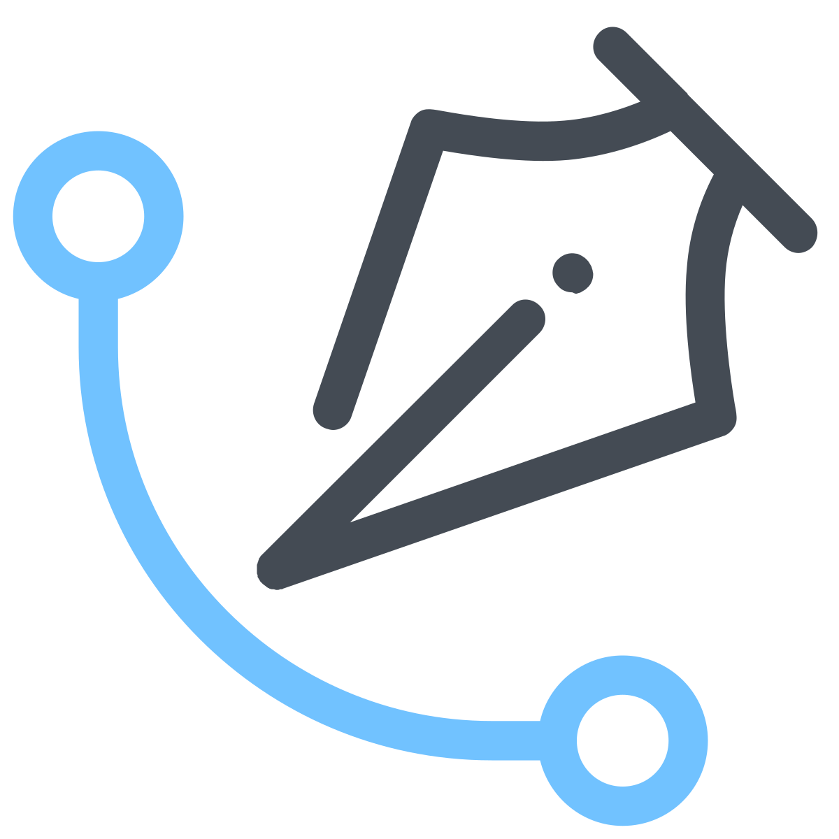 pastel color style pen 2 icon
