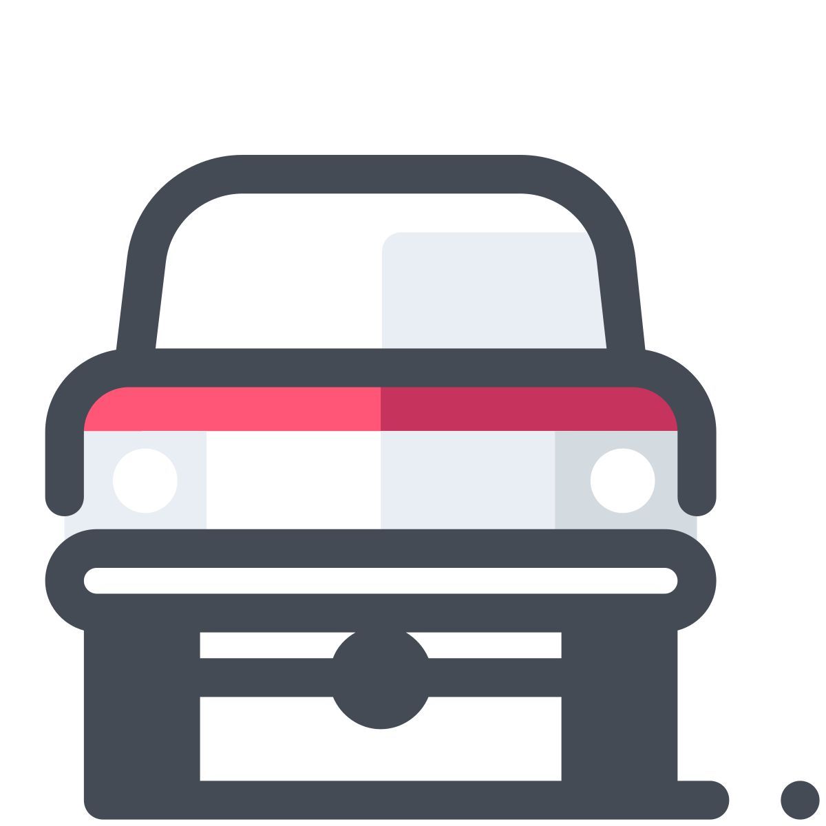 pastel color style 越野车 icon