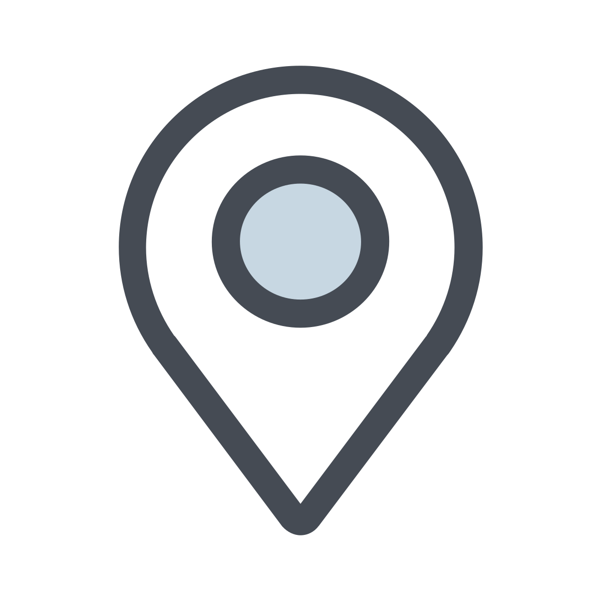 pastel color style place marker icon