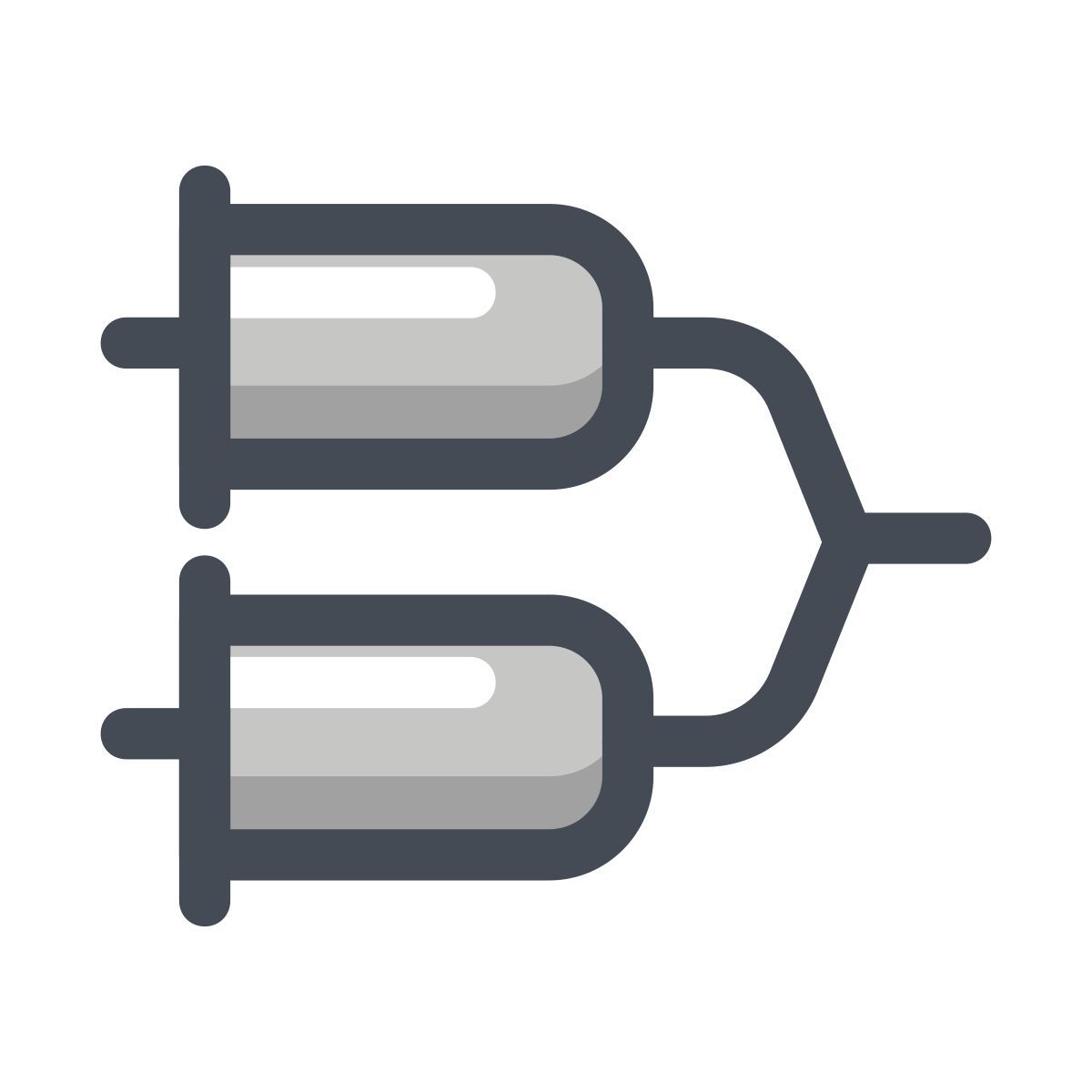 pastel color style stecker icon