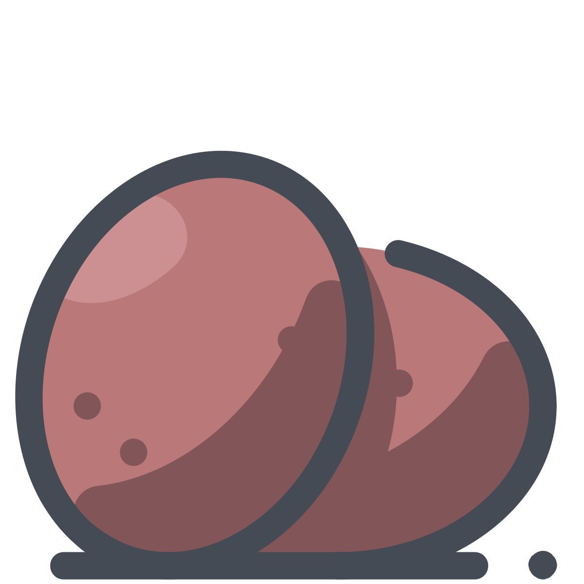 pastel color style batatas icon