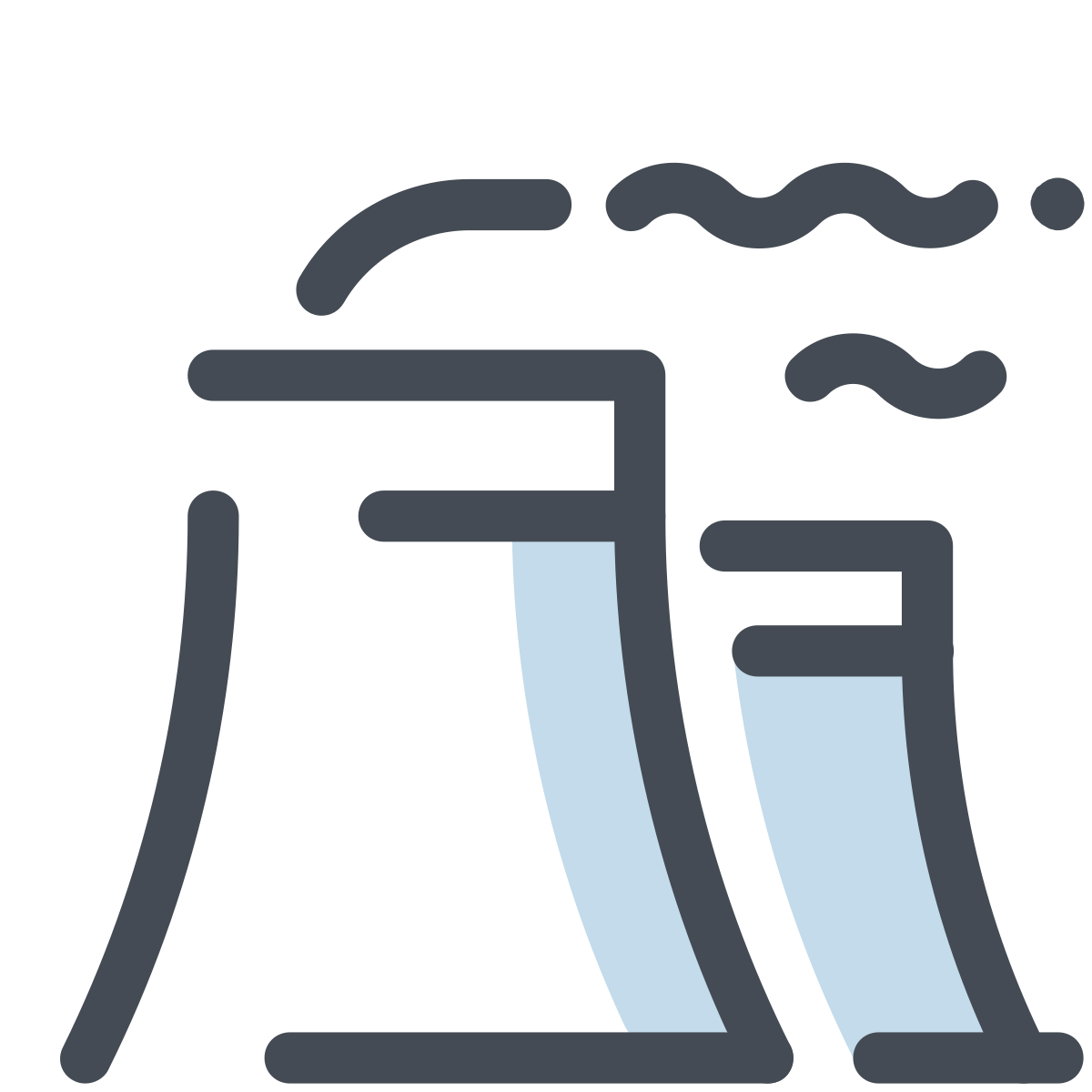 pastel color style power plant icon