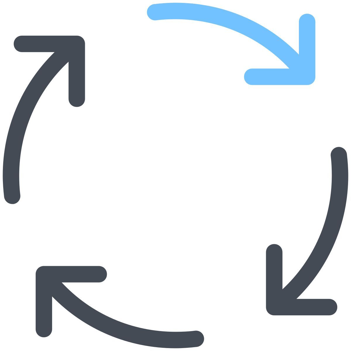 pastel color style process icon