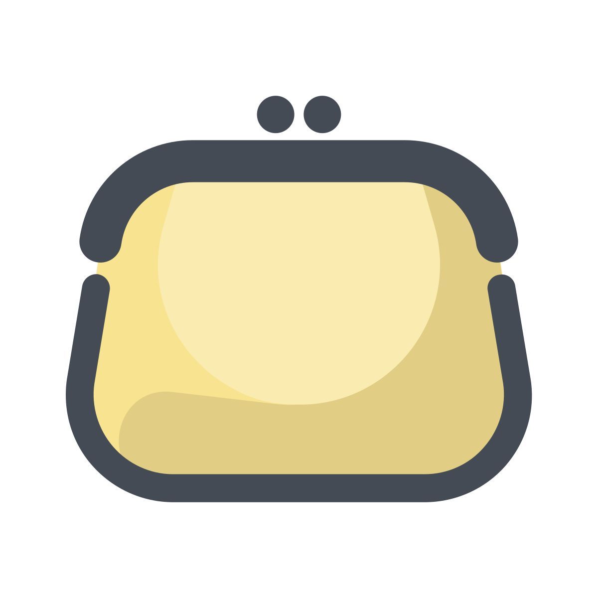 pastel color style 钱包前视图 icon