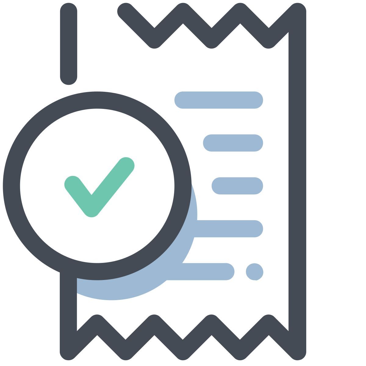 pastel color style 收到批准 icon